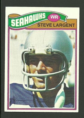 Steve Largent Seattle Seahawks Vintage 1977 Topps Football Card 177 Ex/mt