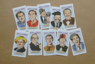 Kings Of Comedy.  A Set Of 10 Collectable Cards Norman Wisdom,  Eric Sykes,  Spike