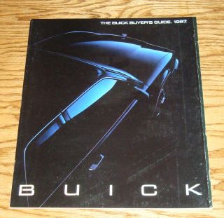 1987 Buick Full Line Sales Brochure 87 Electra Lesabre Riviera