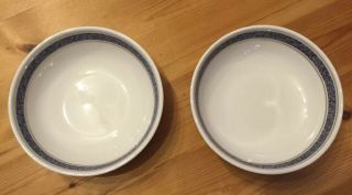 2 British Airways First Class Royal Doulton Soup Bowls/dessert Dishes Bone China