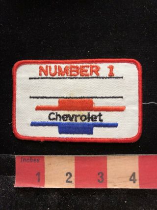 Vintage Number 1 Chevrolet Car / Auto Jacket Patch 83p5