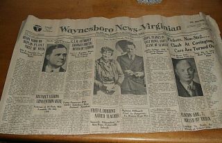 Amelia Earhart Search - Aviation July 7,  1937 Waynesboro News - Virginian Newspaper 3