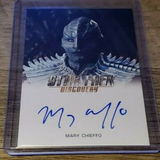 2019 Rittenhouse Star Trek Discovery Mary Chieffo Autograph Very Limited