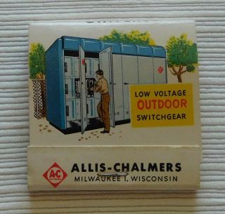 Feature Matchbook,  Allis - Chalmers,  Milwaukee,  Wi. ,  Circuit Breakers,  Switchgear