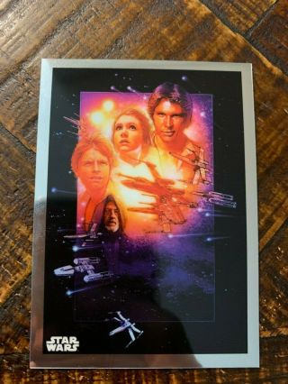 2019 Topps Star Wars Chrome Legacy Poster Cards Pc - 9 A Hope Special Edition