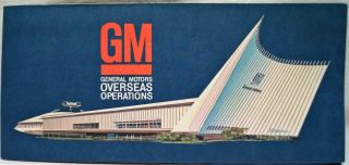 Gm General Motors Automobile Overseas Operations Brochure 1960s Vintage