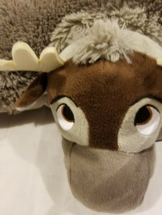 Rare Disney Frozen Sven Deer Pillow Pet Plush EUC Stuffed Animal 4
