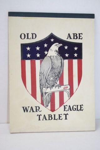 Old Abe War Eagle Tablet 8th Wisconsin Regiment Mascot Paper Notebook Writing