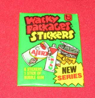 1980 Vintage Wacky Packages Series 4 Green Pack In
