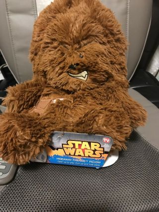 Star Wars Chewbacca Hideaway Friend Pillow Disney 14 " Plush As Seen On T.  V.