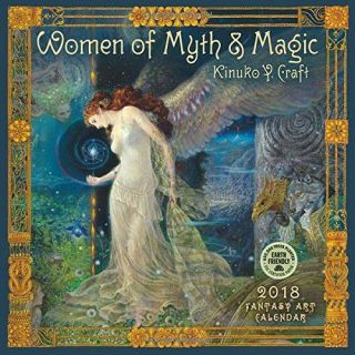 Rare Kinuko Craft Women Of Myth And Magic 2018 Calendar Perfect For Framing Vgc