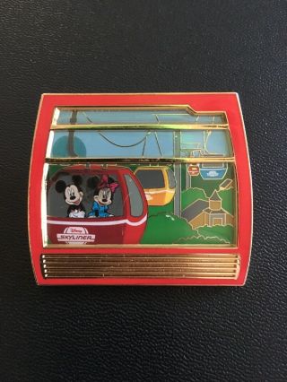 Rare Disney Pin Wdw Transport Skyliner Mickey Mouse Minnie Gondola 3d Pin