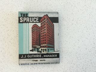 Vintage Full Matchbook,  The Spruce At Thirteenth Philadelphia