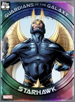 Topps Marvel Collect Rare Guardians Of The Galaxy Starhawk Digital