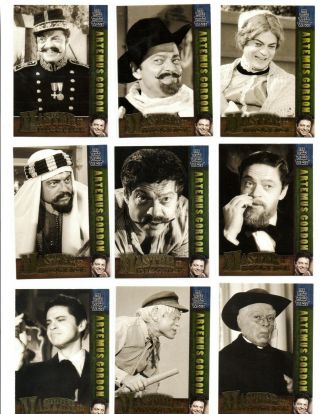 The Wild Wild West Master Of Disguise 9 Card Chase Set Ross Martin Rittenhouse