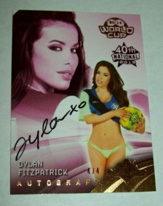 2019 40th National Dylan Fitzpatrick Pink Foil Autographed Bench Warmer Card