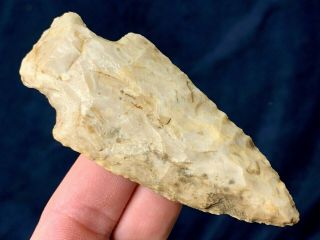 Outstanding Etley Point Madison Co,  Il.  Authentic Arrowhead Indian Artifact Mb16