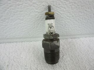 Antique Vintage H M S Spark Plug 1/2 " Pipe Thread Collectible Dp