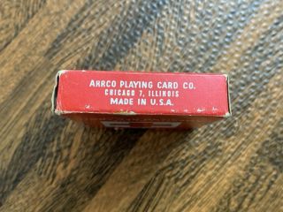American Red Cross Arrco Playing Cards Dated September 15,  1954 Vintage 2