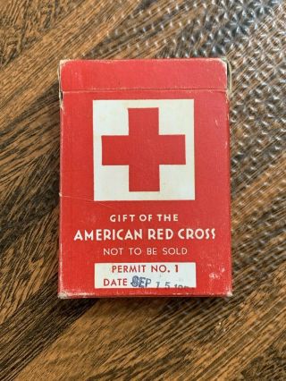 American Red Cross Arrco Playing Cards Dated September 15,  1954 Vintage 4