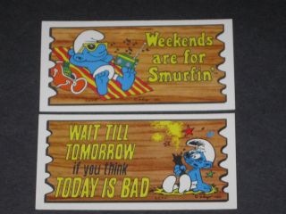 Smurf Supercards - Complete Trading Card SET (56) - Topps 1982 - NM 3