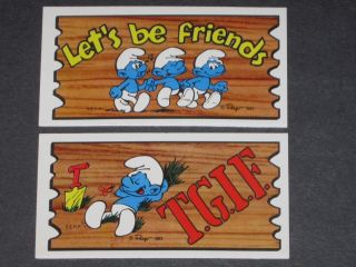 Smurf Supercards - Complete Trading Card SET (56) - Topps 1982 - NM 4