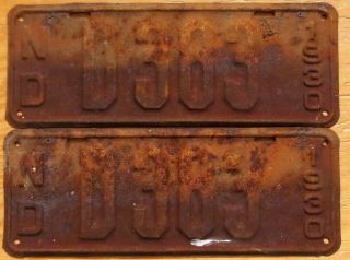 1930 North Dakota Dealer License Plates Number Tag Pair Plate - $2.  99 Start