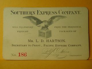 1904 Southern Express Company Frank Pass