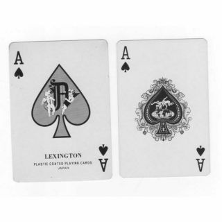 2 Single Swap Playing Cards Of Ace Of Spades,  Design Or Pattern,  & Banjo