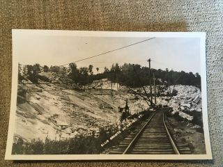 Vintage Photo Ellis Granite Co.  Quarry Railroad Track Bethel Vt