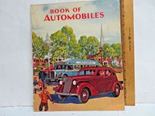 Antique 1920s Children’s Book Of Automoblies By Sam’l Gabriel Sons And Co.