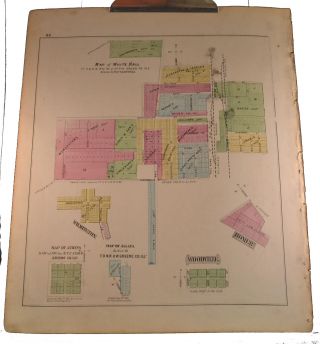 1873 Greene County Illinois Map White Hall Wilmington Homer Jalapa Athens