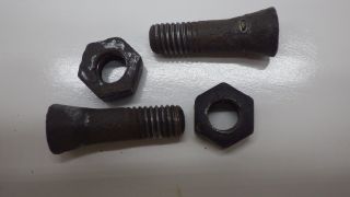 2 Antique Singer 1887 Treadle Sewing Machine 1 1/4 " Tapered Frame Bolts