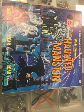 Disneyland Record And Book The Haunted Mansion 1970 See/hear/read 33 Rpm