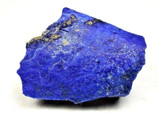 Minerals : Lazurite On All Sides With Some Pyrite,  Type Locality In Afghanistan