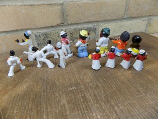 Selection Of Negro Black Americana Jazz Band Figures Cake Toppers c1920s - 50s 7