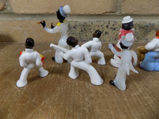 Selection Of Negro Black Americana Jazz Band Figures Cake Toppers c1920s - 50s 8