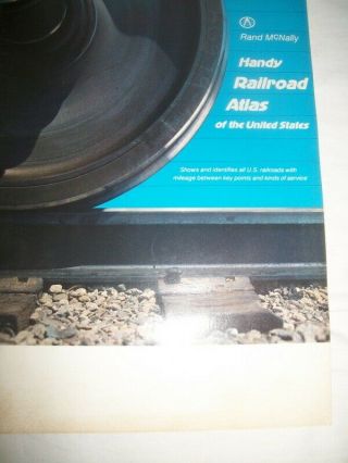 Vintage 1982 Handy Railroad Atlas Of The United States