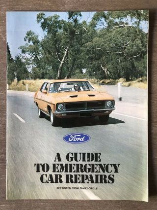 6/1974 Ford - A Guide To Emergency Repairs Family Circle Reprint