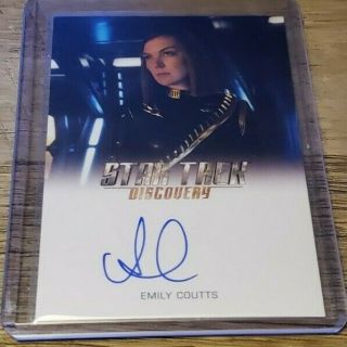 2019 Rittenhouse Star Trek Discovery Emily Coutts Autograph Very Limited