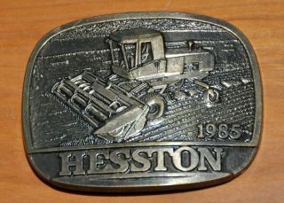 Rare Employees Only Hesston Belt Buckle 1985 Collectible Special Edition