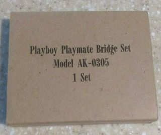 Playboy Playmate Bridge Set Model AK - 0305 2