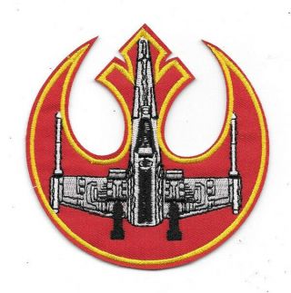 Star Wars X - Wing Fighter Red Squadron Logo Embroidered Patch