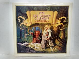 J.  R.  R.  Tolkien Lord Of The Rings 1978 12 Month Wall Calendar Cld21
