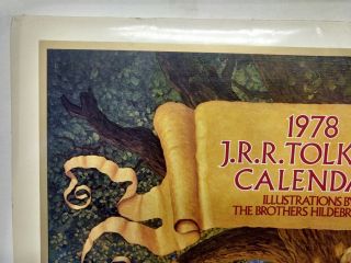 J.  R.  R.  Tolkien Lord Of The Rings 1978 12 Month Wall Calendar cld21 2