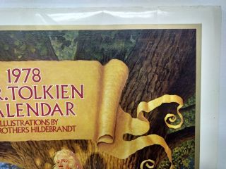 J.  R.  R.  Tolkien Lord Of The Rings 1978 12 Month Wall Calendar cld21 3