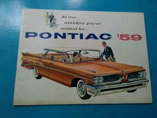 Dealer Showroom Brochure 1959 Pontiac