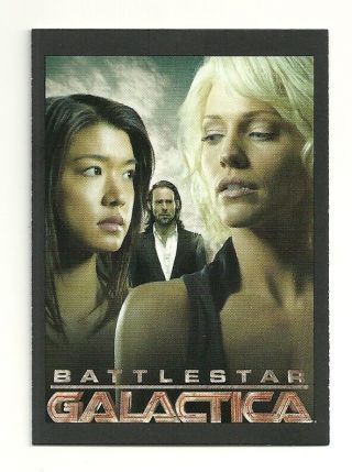 2008 Battlestar Galactica Season 3 Shelter Poster S7 Baltar Number Six & Valerii