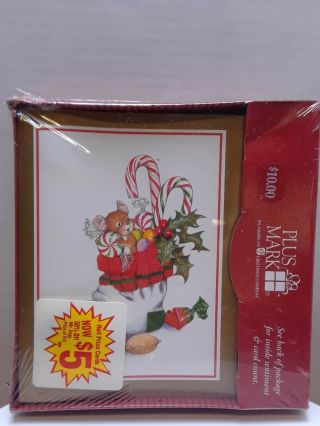 Stocking 20 Count Christmas Greeting Cards Plus Mark