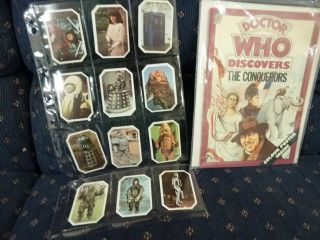Doctor Who Discovers The Conquerors Book & Poster & Cadbury Ty - Phoo 12 Card Set